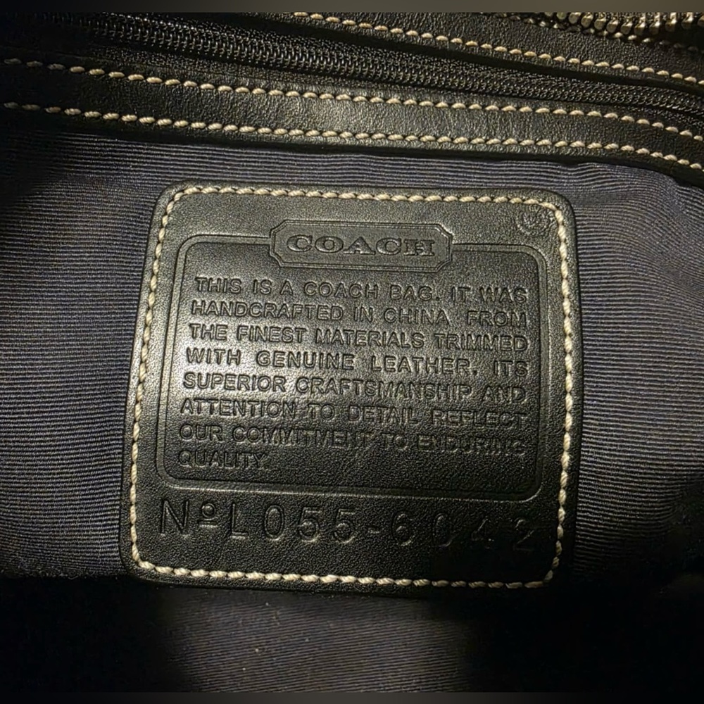 Vintage Coach Black Signature Tote Bag - Picture 12 of 12